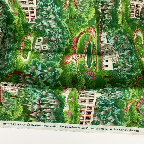 Vtg cotton wuilting fabric Southern Charm #5202 Spring Industries 38” x 44” - Picture 6 of 8